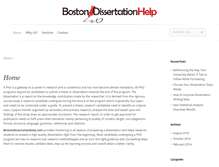 Tablet Screenshot of bostondissertationhelp.com